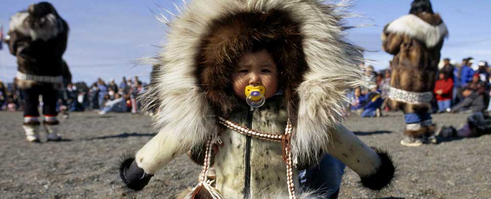 Enuit Child in Traditional Dress