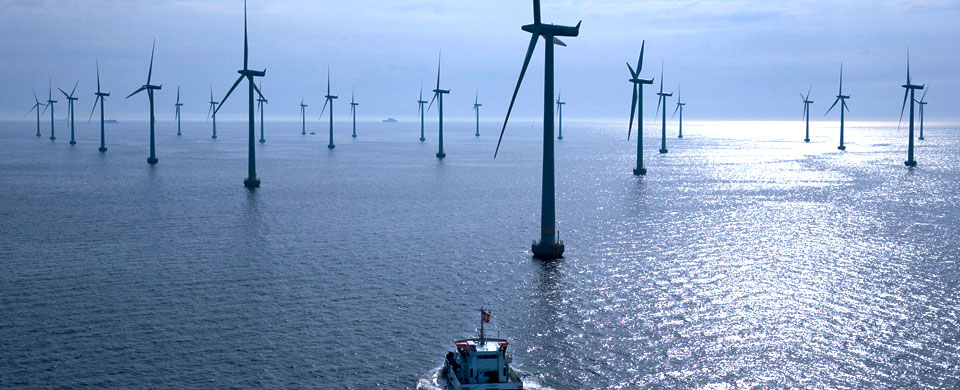 Windmills at sea